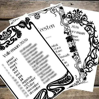 gratis heksenkalender 2026, volle maan 2026